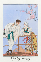 Heavy-Weight Premium T-Shirt "Gentils Propos" by George Barbier (1922)
