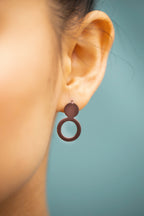 Earrings Arc - Purple