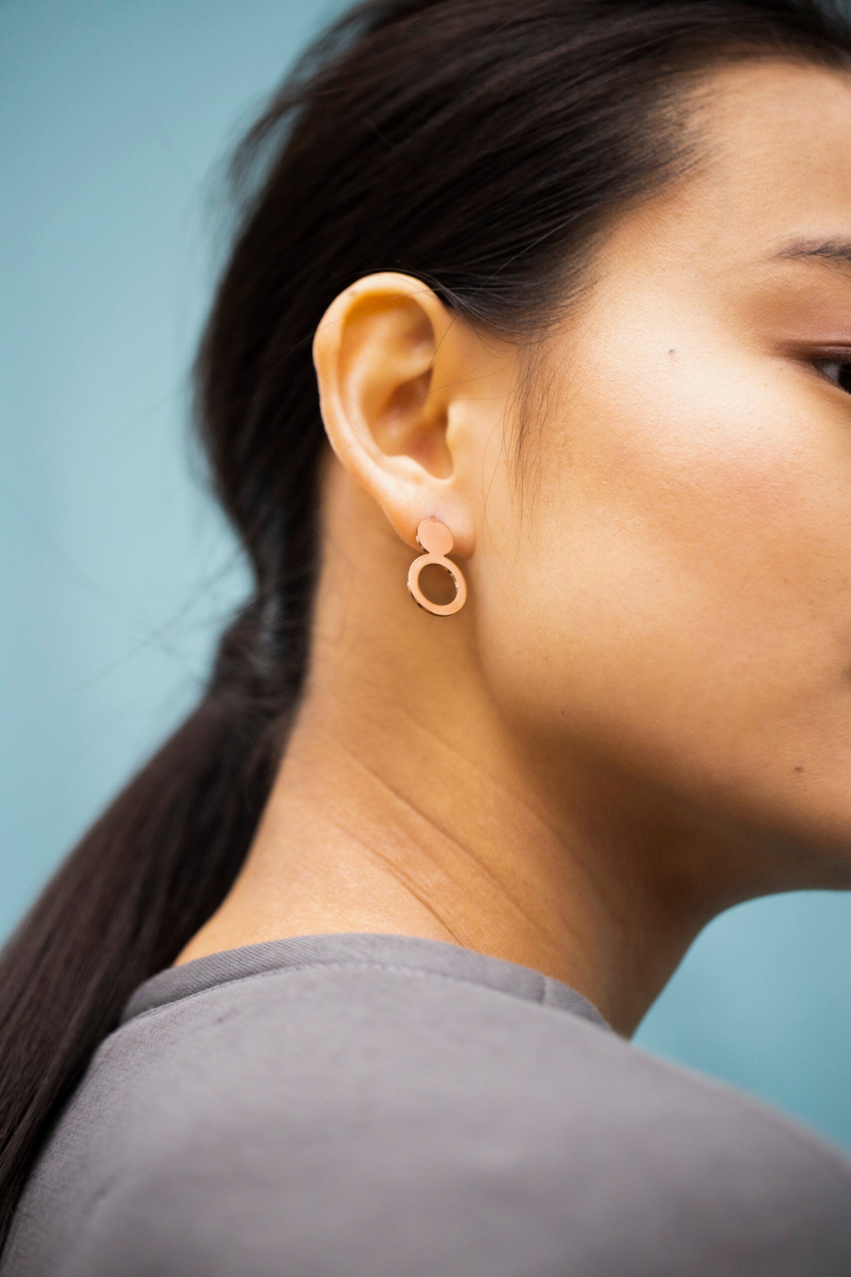Earrings Arc - Rose Gold
