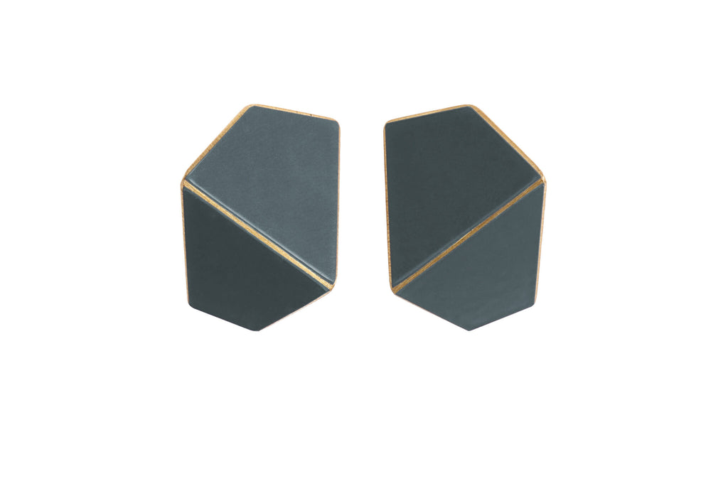 Lisa Kroeber Jewellery Folded Wide Earrings