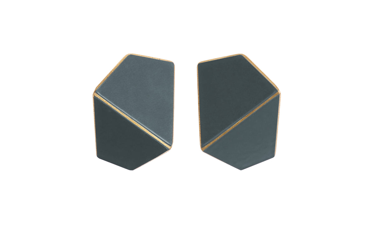 Lisa Kroeber Jewellery Folded Wide Earrings