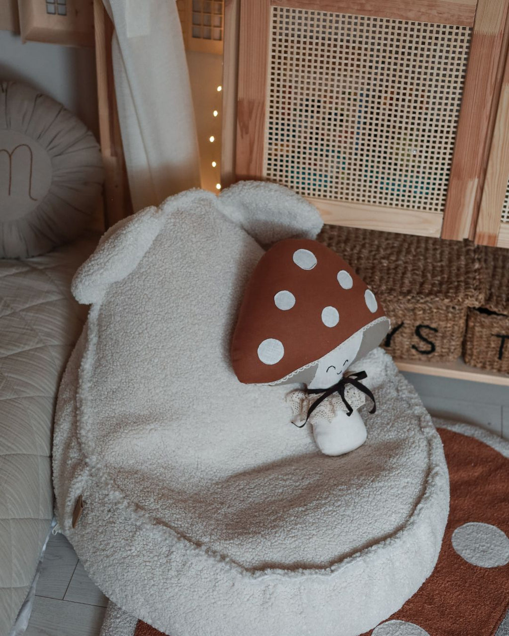 MeowBaby® Bearly Sako kaisukaru kott kreemjas