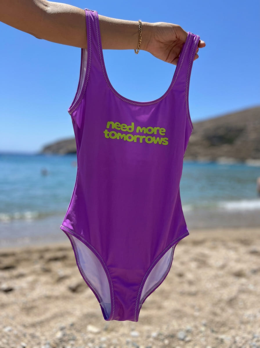 Need More Tomorrows One-Piece Swimsuit in Lilac