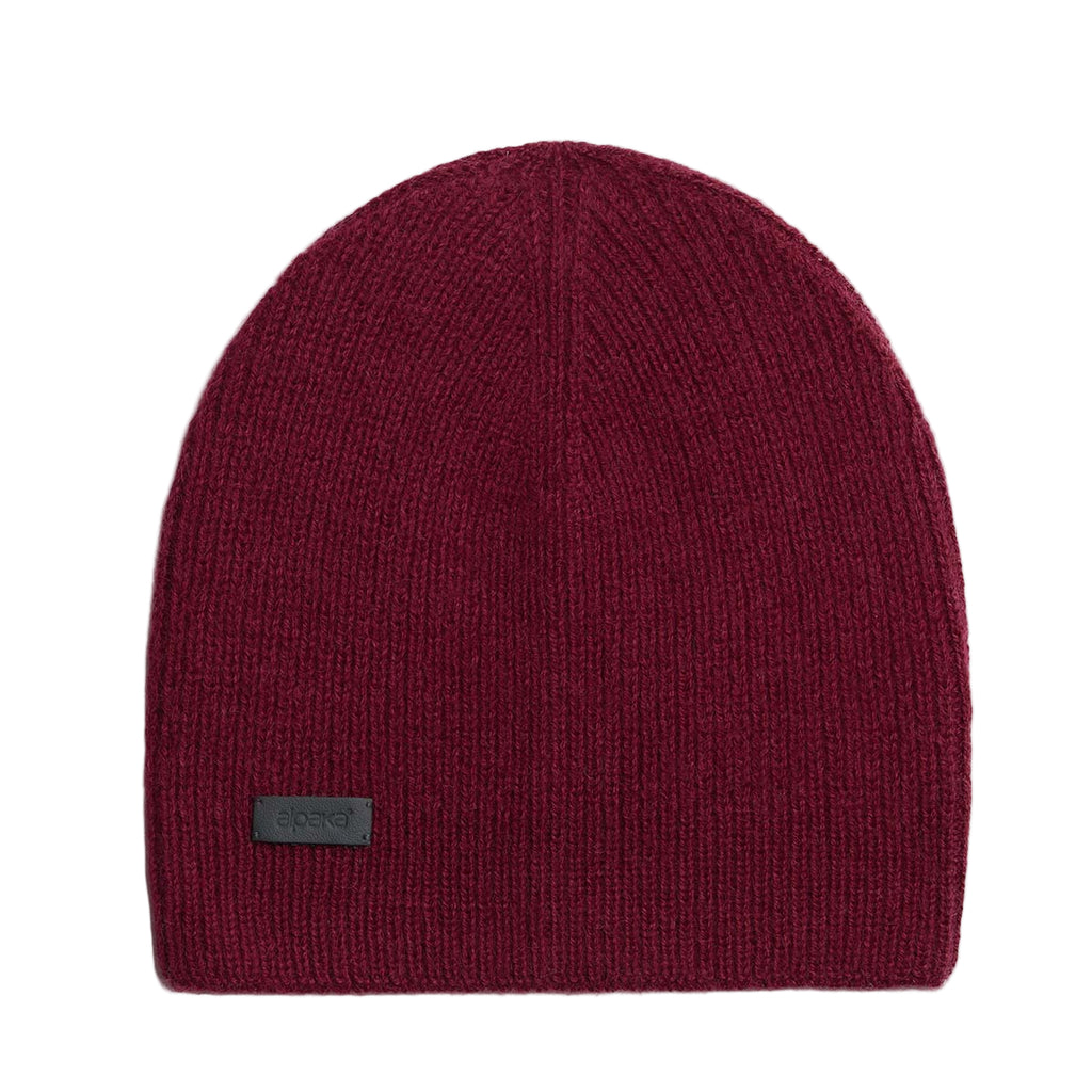 Natural Baby Alpaca Wool Fisherman's Rib Beanie