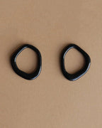Rozenthal Arp Pearl and Porcelain Hoops - Black, photo 3
