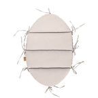 Baby Nest With Braided Bumper - Ecru