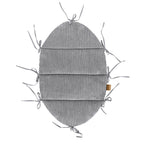 Baby Nest With Braided Bumper - Grey