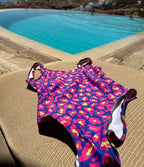 Out of Office One-Piece Swimsuit in Sky Blue