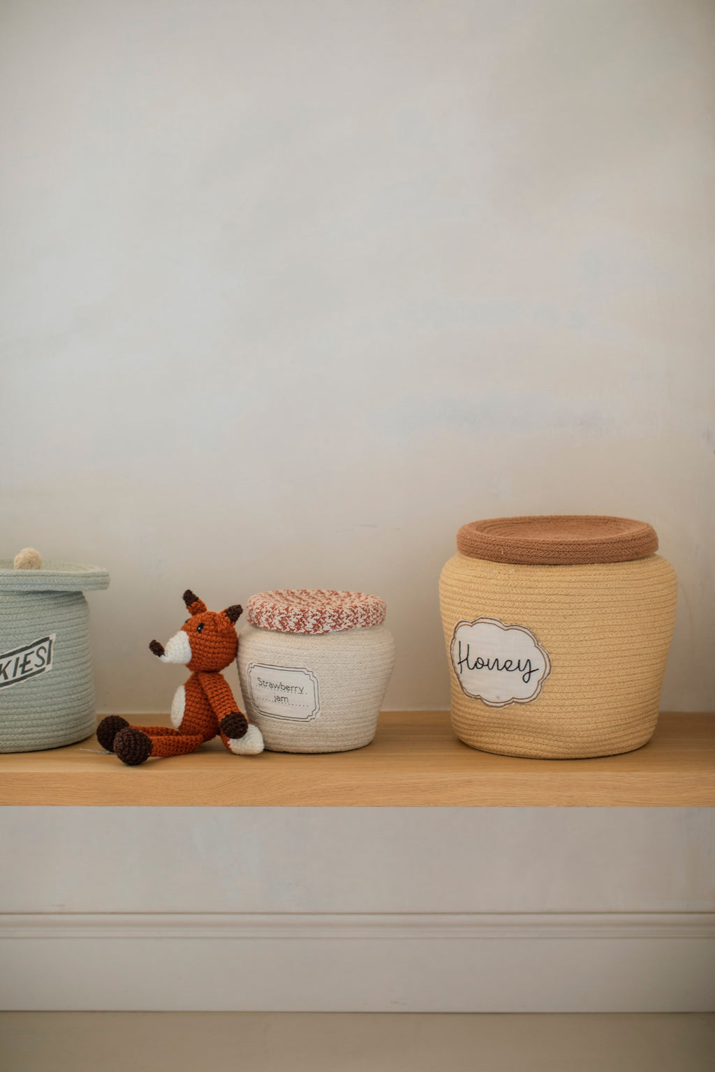 Decorative Basket Honey Pot 