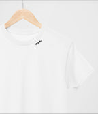 Embroidered Collar Organic Cotton T-särk "Mom"