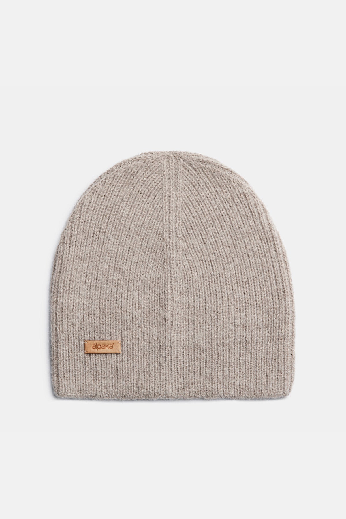 Natural Baby Alpaca Wool Fisherman's Rib Beanie