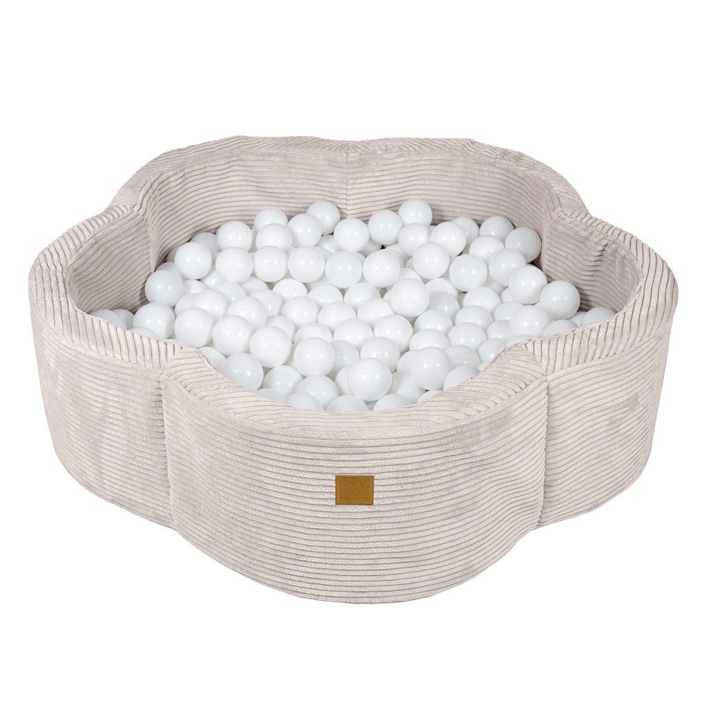 Foam Baby Ball Pit - Aesthetic Ecru Flower
