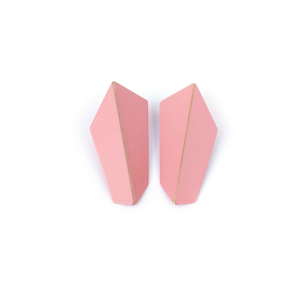 Lisa Kroeber Jewellery Folded Vertical Earrings