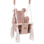 Indoor Baby Swing, Teddy - Pink Powder