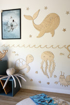 Wooden Wall Decoration - Jellyfish