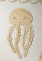 Wooden Wall Decoration - Jellyfish