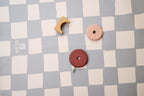 Kids Mealtime Floor Mat, Non-Slip & Waterproof - Chess Azure