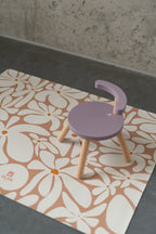 Kids Mealtime Floor Mat, Non-Slip & Waterproof - Daisy Earth