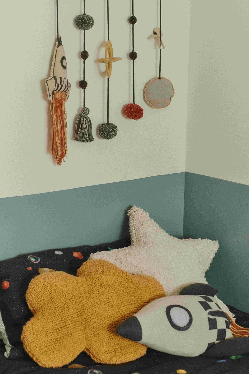 Knitted Rocket Pillow