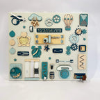 Large Montessori busy board for learning (60×70 cm)