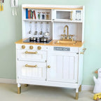 Large Wooden Play Kitchen with Sounds and LED
