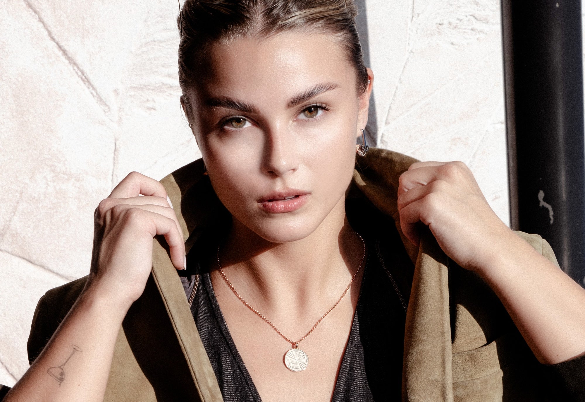 Metropolitan Hoops Rolling Charm Earrings