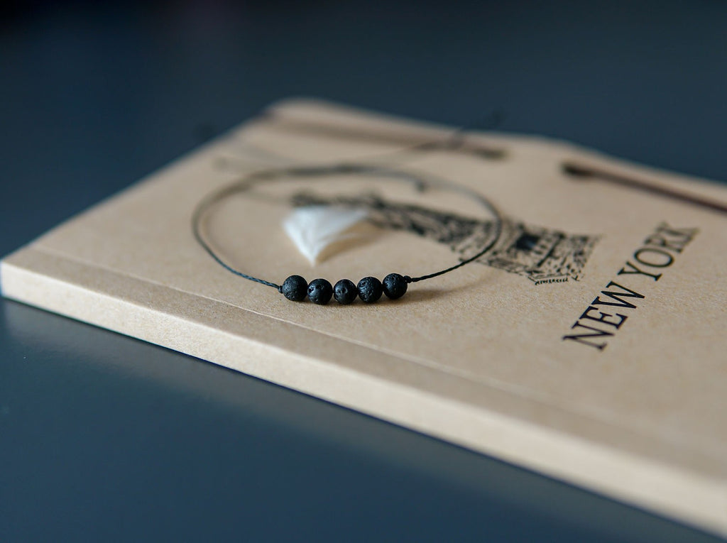 Minimalist Lava Stone Bracelet
