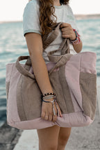 Mom / Weekender Bag - Pink Coffee