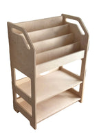 Montessori Wooden Book Display with Storage Shelf For Kids
