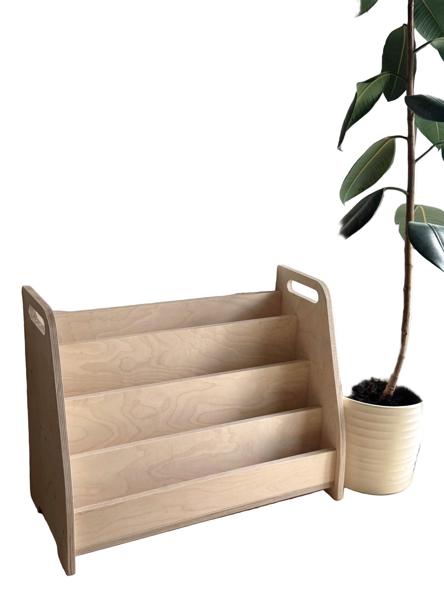 Montessori Wooden Front Facing Book Display For Kids