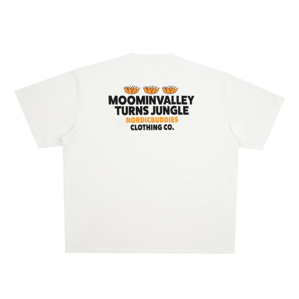 Moomin Jungle Heavy Unisex T-shirt - White