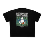Moomintroll Jungle Heavy Unisex T-särk - must