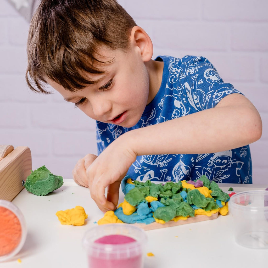 Neogrün Organic Easy Clay Set 4x120g – Orange, Green, Pink, Violet