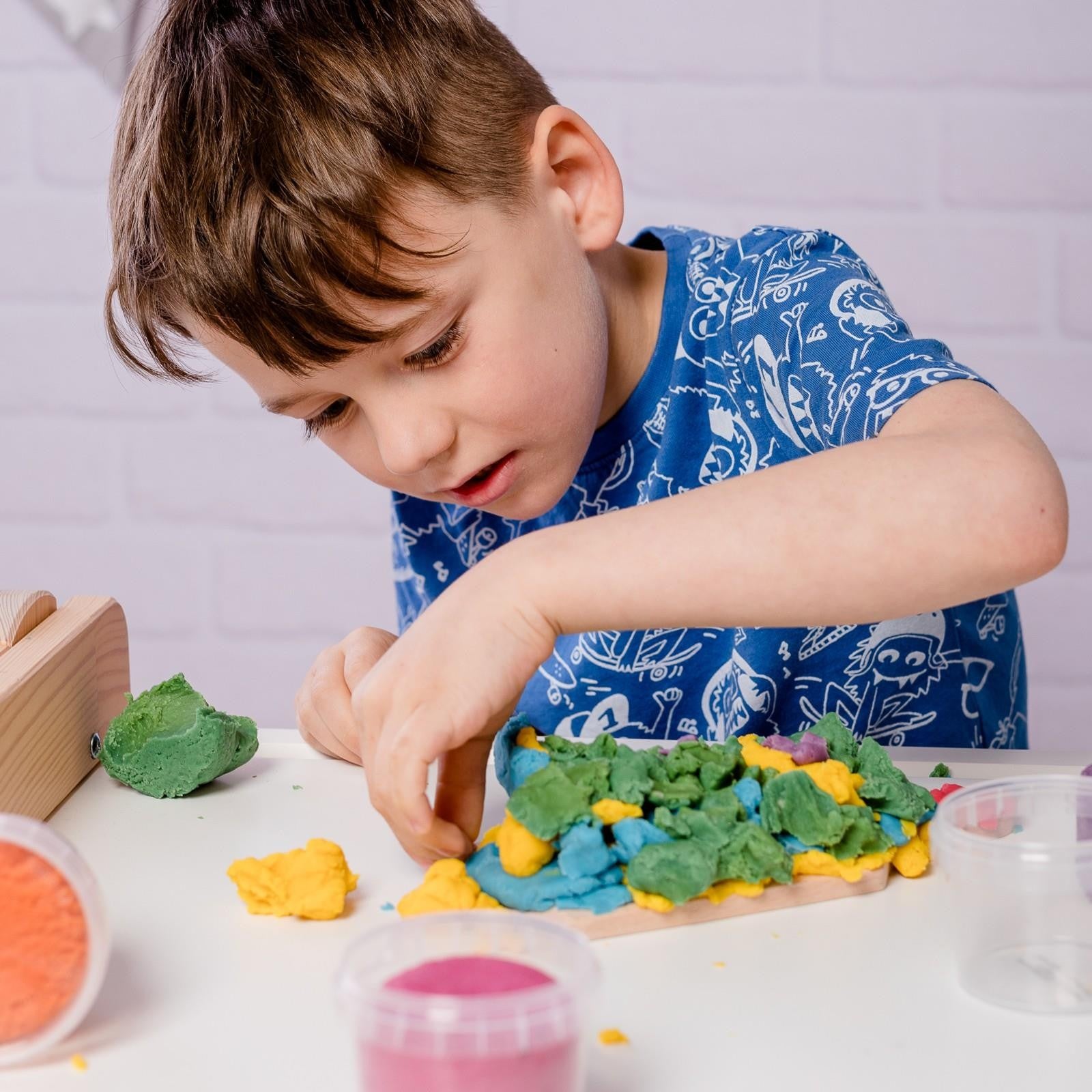 Neogrün Organic Easy Clay Set 4x120g – Orange, Green, Pink, Violet