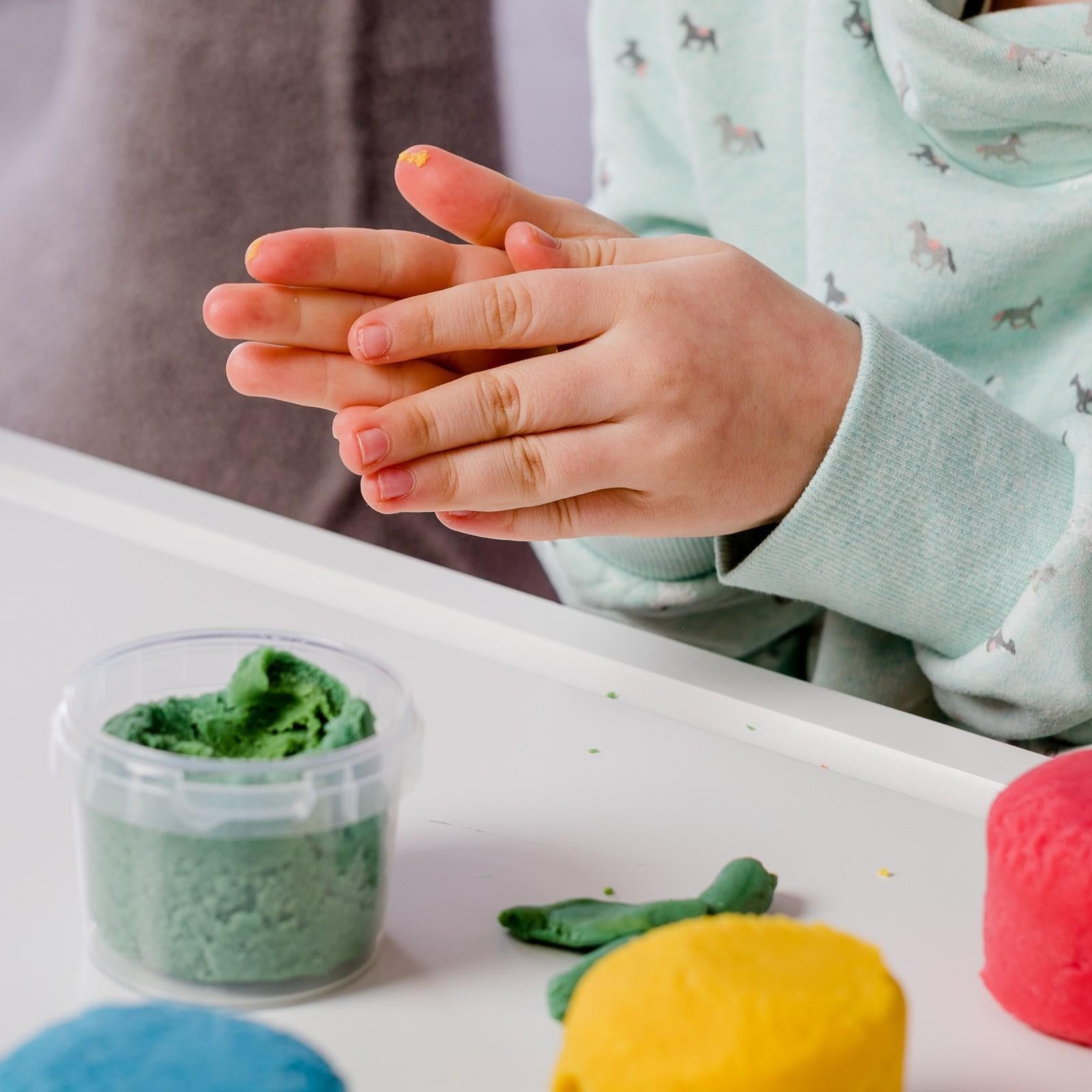 Neogrün Organic Easy Clay Set 4x120g – Orange, Green, Pink, Violet