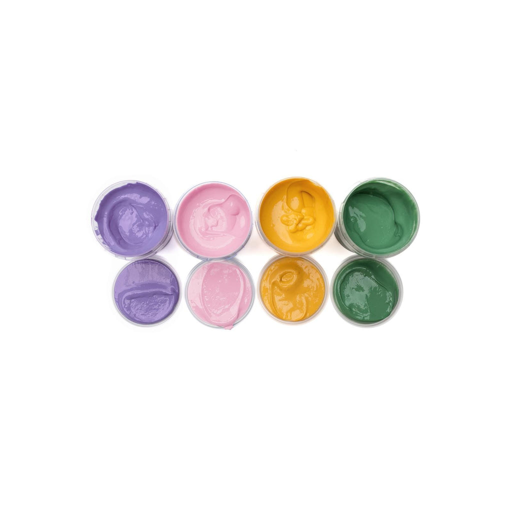 Neogrün Organic Finger Paint Set 4x120g – Yellow, Green, Pink, Violet