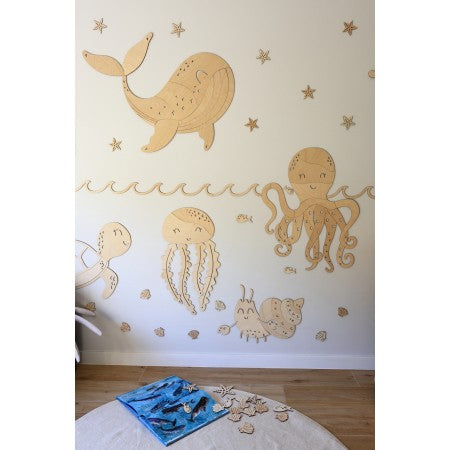 Wooden Wall Decoration - Octopus