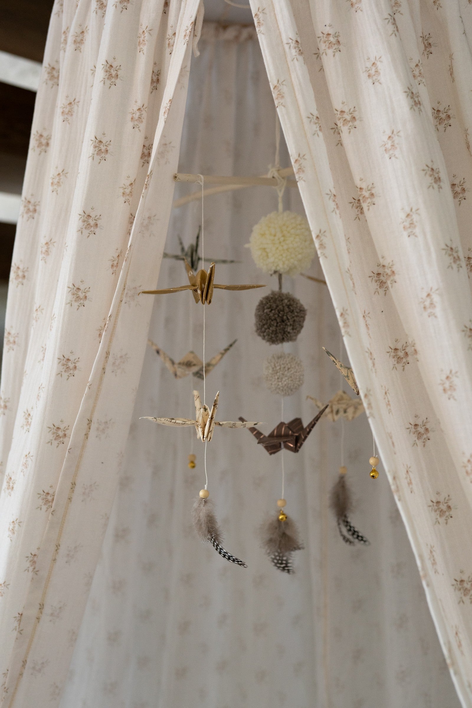 Origami Nursery Mobile - Gold Dust