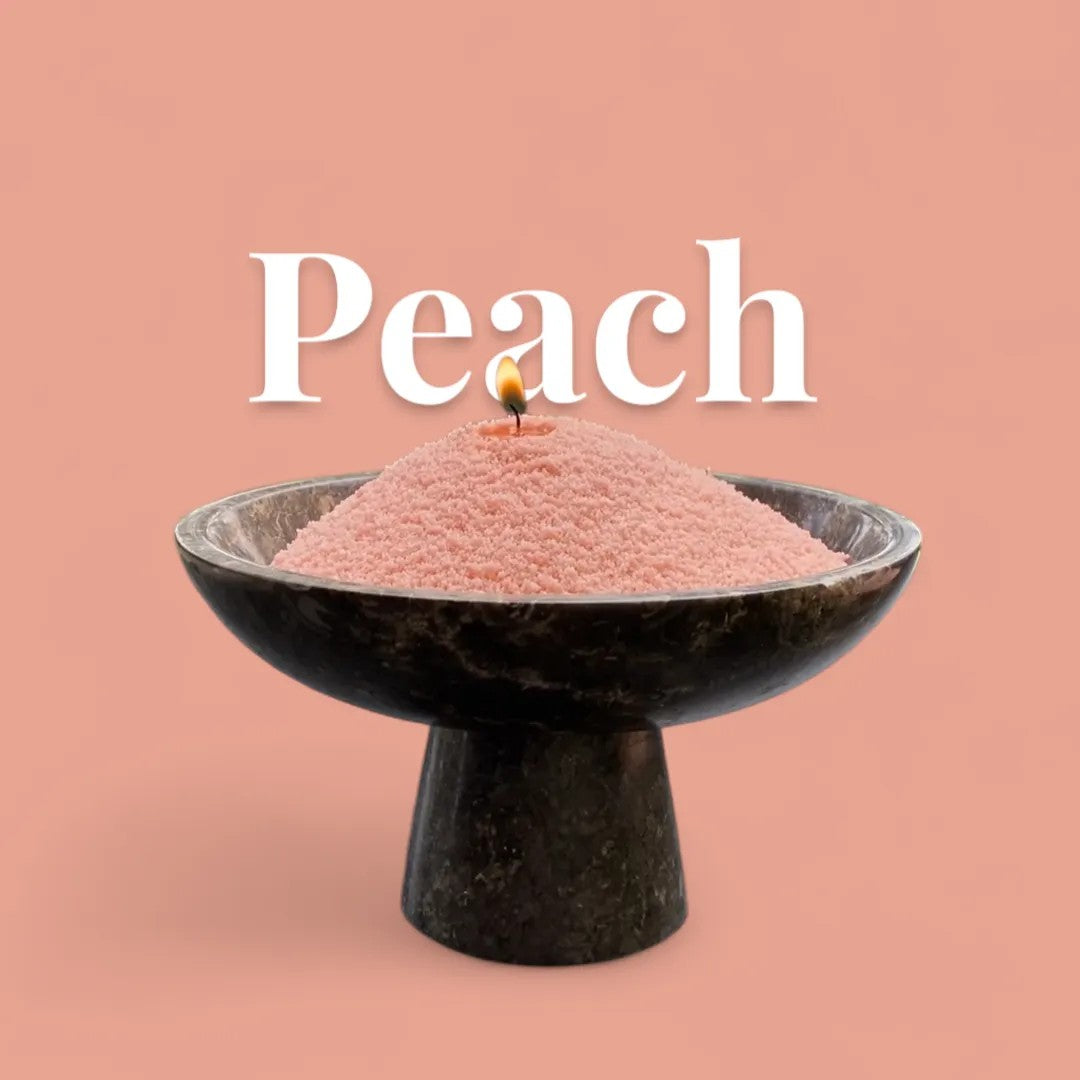 Powdered Candle Refill Kit – Unscented Peach, 330g