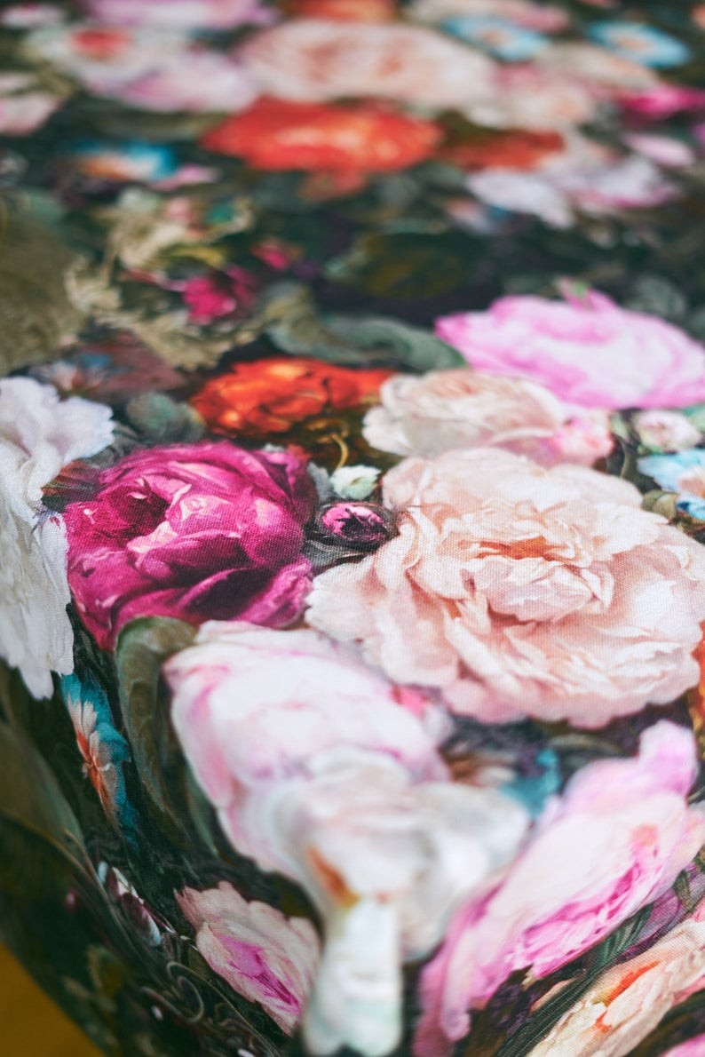 Rectangular Tablecloth - Francine Black