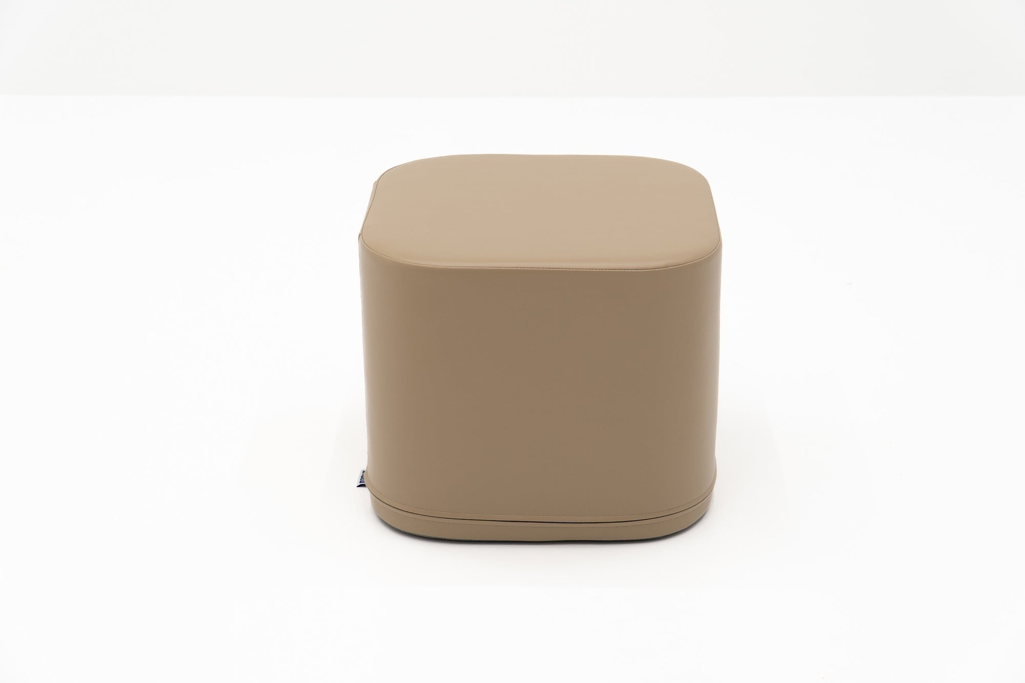 Small Play Pouf Cube - Beige