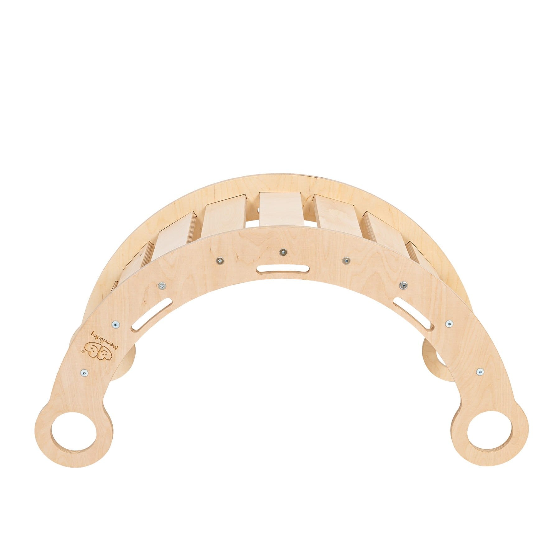 Snug Rocker for Kids - Natural With Beige Pillow