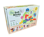 Soft Blocks Set With Wheels - 21 pcs 