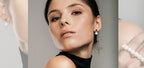 Solid Pearl Drop Earrings - Rose Gold and Silver