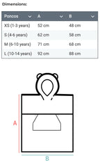 Surfdragon Kids Bath Poncho - Grey