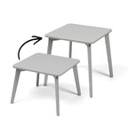 TULLA - Height-extendable Kids Table - Grey