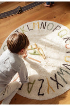 Washable Rug ABC color and letters, 120 cm
