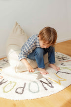 Washable Rug ABC color and letters, 120 cm