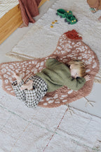 Washable Rug Chicken, 110 x 100 cm