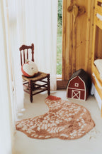 Washable Rug Chicken, 110 x 100 cm